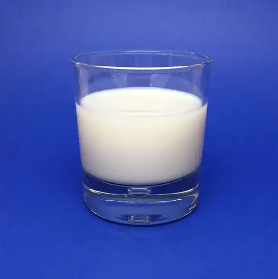 Photo of a glass of milk