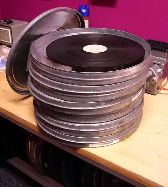 stack of film cans